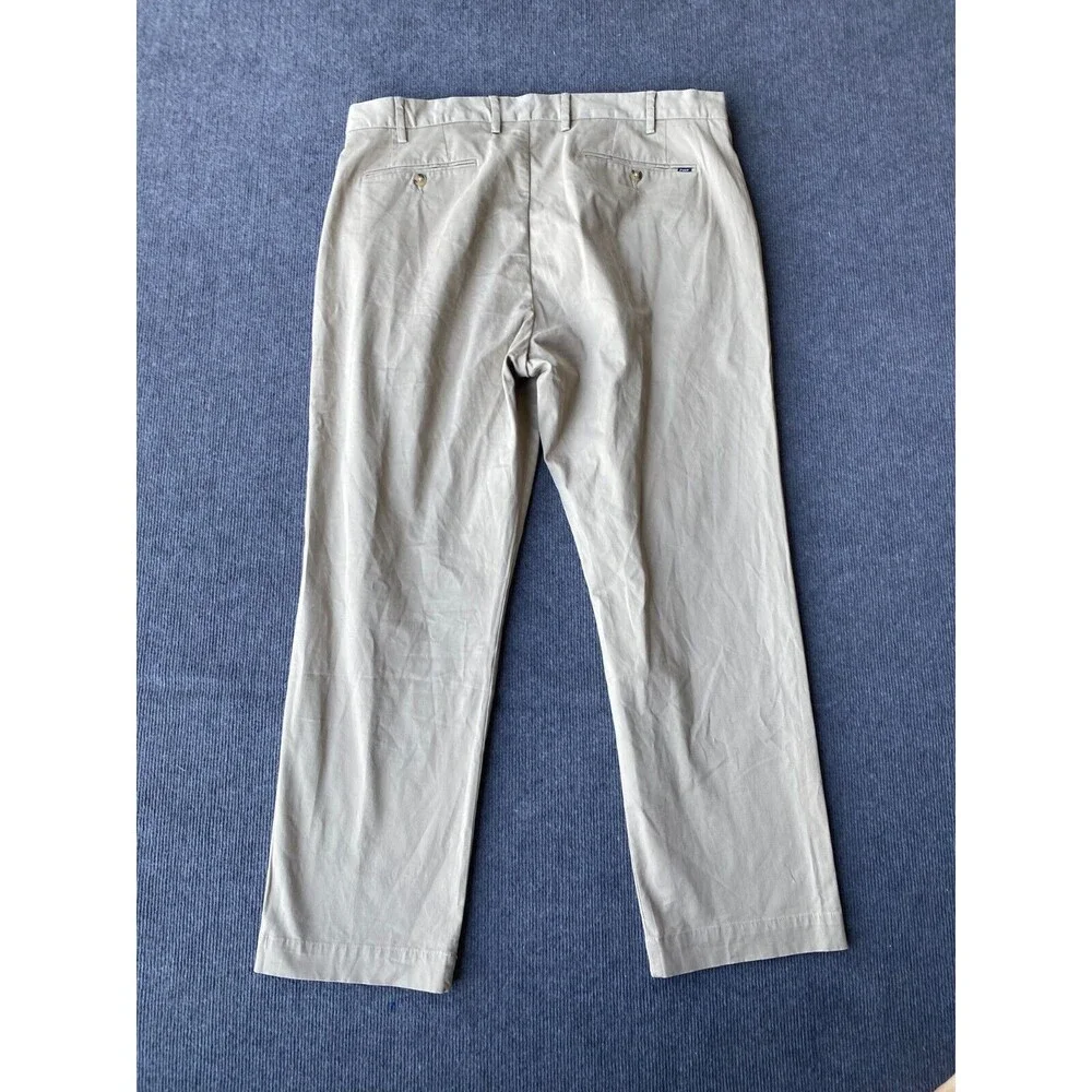 Polo Ralph Lauren mens chinos pants stretch straight fit khaki 40x30 tan t 38x30